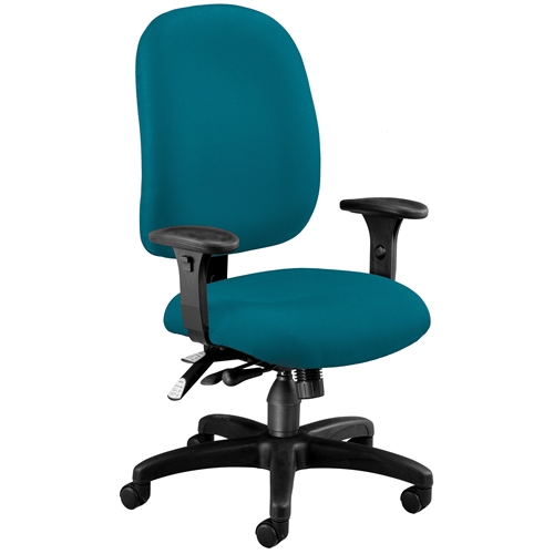 Ergonomic Executive/Computer Task Chair - ComfySeat™, Teal. The main picture.